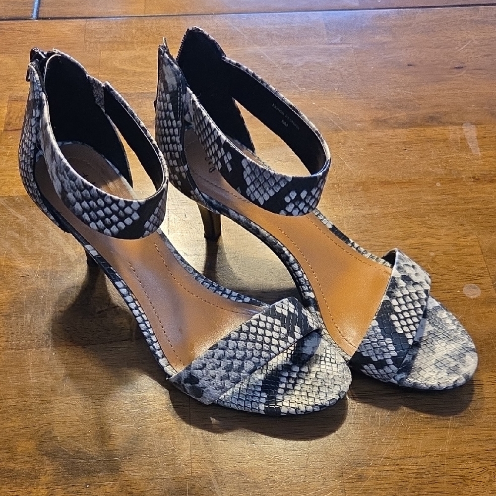 Style & Co. Snakeskin Patterned Heels